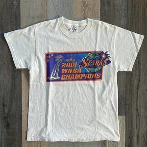 Vintage LA Sparks T Shirt 2001 WN;BA Champions Collectible shirt tee